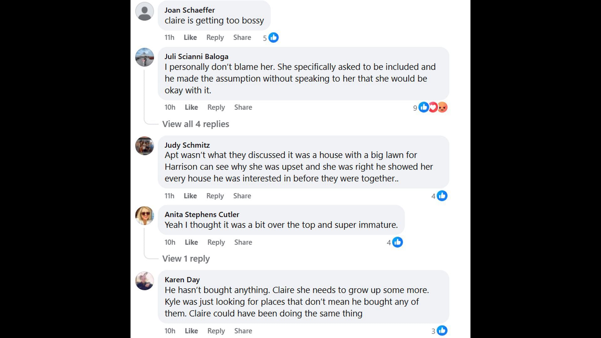Fans voice their opinions about Claire's reaction (Image via Facebook/The Young and the Restless)